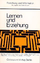 Haseloff,Otto Walter (Hsg.)  Lernen und Erziehung 