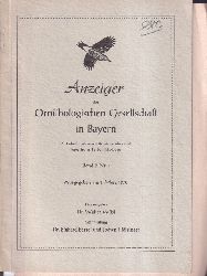 Ornithologische Gesellschaft in Bayern  Anzeiger der Ornithologischen Gesellschaft in Bayern Band 9 Heft 1 