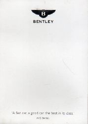 Bentley Motors  9 Postkarten verschiedener Automodelle 