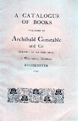 Archibald Constable and Co  A Catalogue of Books 