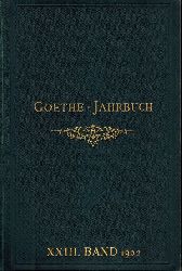 Geiger,Ludwig (Hsg)  Goethe-Jahrbuch Dreiundzwanzigster Band 