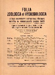 Folia Zoologica et Hydrobiologica  Folia Zoologica et Hydrobiologica Volume III. Heft Nr.1, 2 (2 Hefte) 
