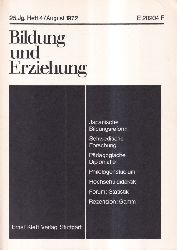 Bildung und Erziehung  Bildung und Erziehung 25.Jahrgang 1972 Heft 4 (1 Heft) 