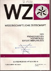 Pdagogische Hochschule Erfurt / Mhlhausen  Wissenschaftliche Zeitschrift 28.Jahrgang 1991,Heft 1 und 2 