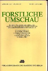 Forstliche Umschau  Jahrgang 30. 1987 - Heft 1 bis 4 (4 Hefte) 