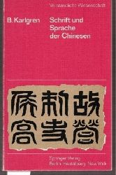 Karlgren,B.  Schrift und Sprache der Chinesen 