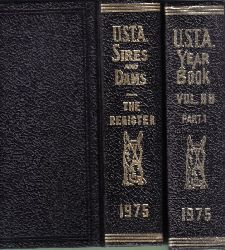 U.S.T.A.Sires and Dams  Annual Year Book Trotting and Pacing in 1975 Volume 88, Part I and II 