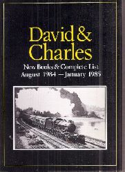 David & Charles  New Books & Complete List August 1984-January 1985 