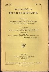 Kellner,O. (Hsg.)  Die landwirtschaftlichen Versuchsstationen Band LXXI. 1909 Heft I-III, 