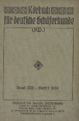 Fachschaft fr deutsche Schferhunde  Krbuch fr Deutsche Schferhunde Band XIII Ankrung Herbst 1934 