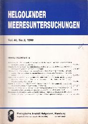 Helgolnder Meeresuntersuchungen  Helgolnder Meeresuntersuchungen Volume 40 Heft Nr.3, 1986 