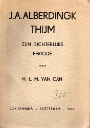 Can,Matheus,Hubertus Ludovicus van  J.A.Alberdingk thijm zijn Dichterlijke Periode 