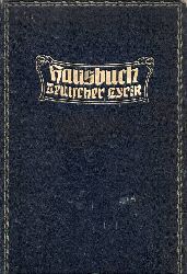 Avenarius,Ferdinand  Hausbuch Deutscher Lyrik 