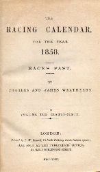 Weatherby,Charles and James  The Racing Calendar for the Year 1858 Volume The Eighty-Sixth (I+II) 