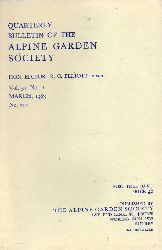 Alpine Garden Society  Quarterly Bulletin.Vol.51.1983.No.1 bis 4 (Nr.211 bis 214) 4 Hefte 
