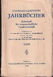 Landwirtschaftliche Jahrbcher  Landwirtschaftliche Jahrbcher 87. Band 1939 