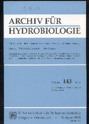 Archiv fr Hydrobiologie  Archiv fr Hydrobiologie Vol. 143, Jahrgang 1998.No. 1-4 (4 Hefte) 