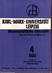 Karl-Marx-Universitt Leipzig  34.Jahrgang 1985, Heft 4 