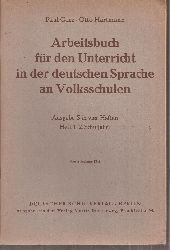 Barz,Paul+Otto Hartmann  Arbeitsbuch fr den Unterricht in der deutschen Sprache an 