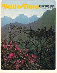 Veld & Flora  Veld & Flora Volume 73 March, June, September and  December 1987 