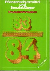Schering AG  Pflanzenschutzmittel und Spezialdnger Produktinformation 1983 / 84 