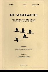 Die Vogelwarte  Die Vogelwarte 40.Band 2000 Heft 1/2-4 (3 Hefte) 