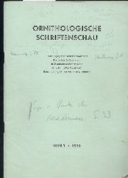 Ornithologische Schriftenschau  Ornithologische Schriftenschau Jahrgang 1970 Heft  1-3 (3 Hefte) 