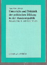 Rothe,Klaus (Hsg.)  Unterricht und Didaktik der politischen Bildung in der Bundesrepublik 