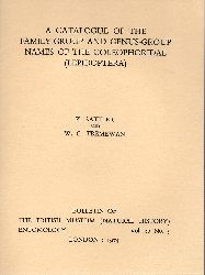 Sattler,K. und W.G.Tremewan  A catalogue of the family-group and genus-group names of the 