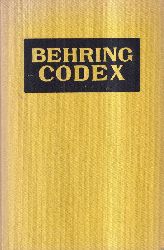 Behring,Hans von  Behring Codex Impfstoffe - Heilseren - Plasmaprparate 