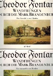 Fontane,Theodor  Wanderungen durch die Mark Brandenburg Band 1 und 2 (2 Bnde) 