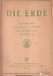 Die Erde  Zeitschrift der Gesellschaft fr Erdkunde zu Berlin 