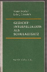 Brandsch,Walter+Ludwig Felsenstein  Gedichtinterpretation als Schulaufsatz 