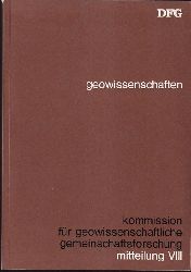 deutsche forschungsgemeinschaft  geowissenschaften mitteilung VIII 