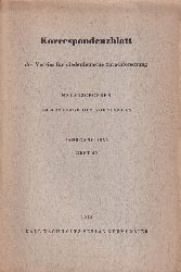 Verein fr niederdeutsche Sprachforschung  Korrespondenzblatt des Vereins Jahrgang 1958, Heft 65 