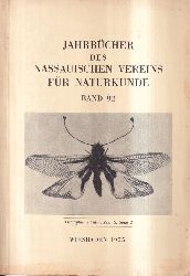 Heineck,Friedrich (Hsg.)  Jahrbcher des Nassauischen Vereins fr Naturkunde Band 92 