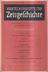 Vierteljahrshefte fr Zeitgeschichte  11. Jahrgang 1963,Hefte 1 bis 3 (3 Hefte) 