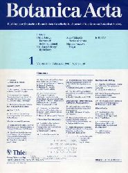 Botanica Acta  Botanica Acta Volume 103 Jahr 1990, Heft 1 bis 4 (4 Hefte) 