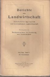 Berichte ber Landwirtschaft  Berichte ber Landwirtschaft VI.Band 1927. Neue Folge (1 Band) 