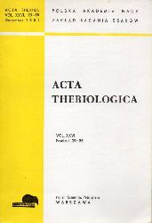 Acta Theriologica  Acta Theriologica Volume XXVI 1981, 29-35 (1 Heft) 