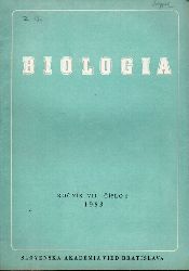 Slovenska Akademia Vied  Biologia Rocnik VIII, Cislo 5, 1953 
