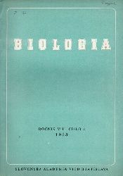 Slovenska Akademia Vied  Biologia Rocnik VIII, Cislo 3, 1953 