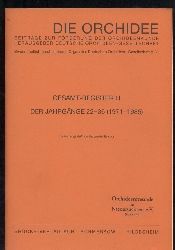 Atzerodt,Marguerite  Die Orchidee Gesamt-Register III der Jahrgnge 22-36 (1971-1985) 