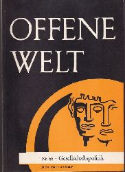 Offene Welt Nr. 66  Gesellschaftspolitik 