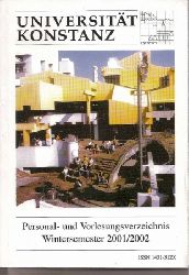 Universitt Konstanz  Personal- und Vorlesungsverzeichnis Wintersemester 2001/2002 