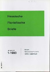 Naturwissenschaftlicher Verein Darmstadt  Hessische Floristische Briefe 42.Jahrgang 1993 Hefte 1 bis 4 (4 Hefte) 