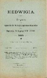 Winter,G.  Hedwigia Band XXIV. 1885 Heft 1 und 2 (2 Hefte) 