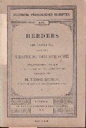 Matthias,Theodor (Hsg.)  Herders Abhandlung ber den Ursprung der Sprache 