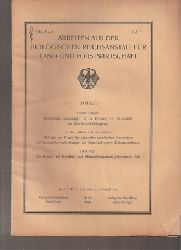 Biologische Reichsanstalt fr Land-und Forst  11.Band 1923,Heft 5 (1 Heft).Jubilumsband 