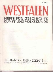 Westfalen  Westfalen 46.Band 1968,Hefte 1 bis 4 (1 Band) 